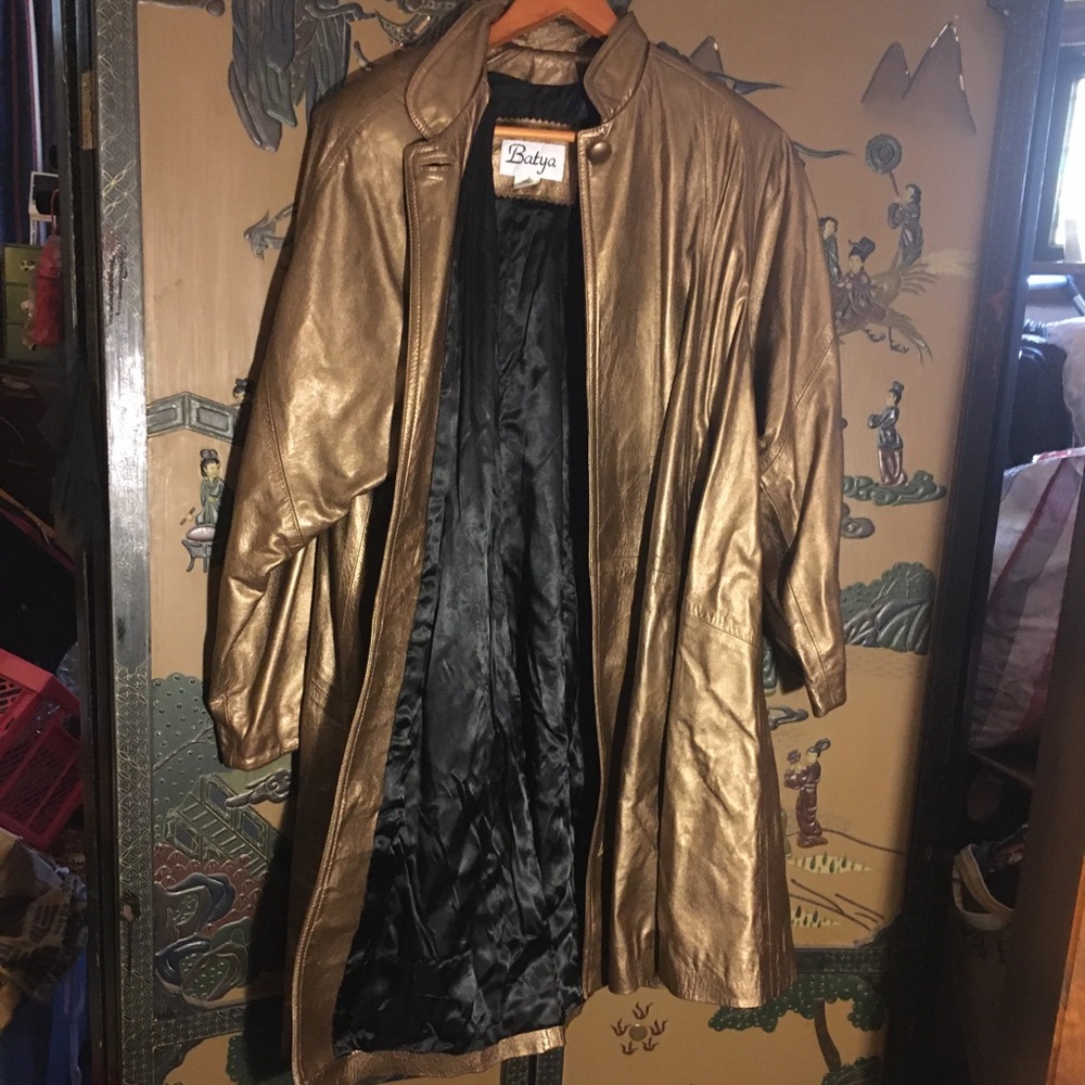 Batya Gold Leather Jacket